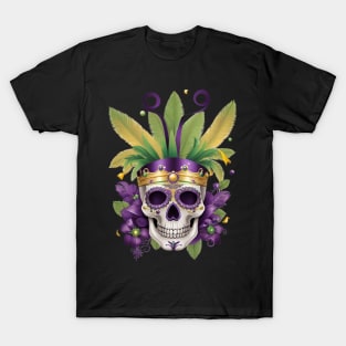 Regal Mardi Gras Skull T-Shirt